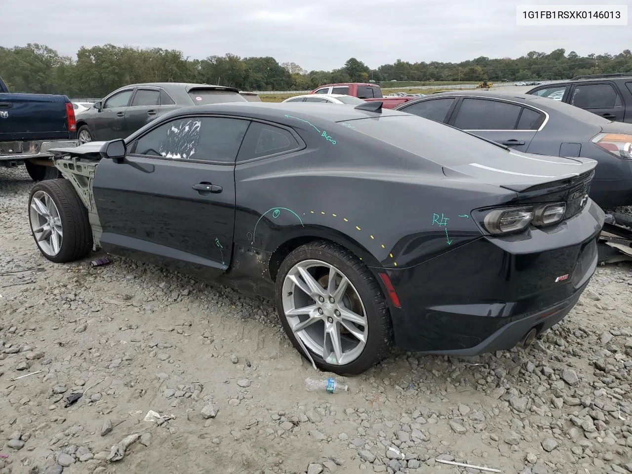 2019 Chevrolet Camaro Ls VIN: 1G1FB1RSXK0146013 Lot: 77664574