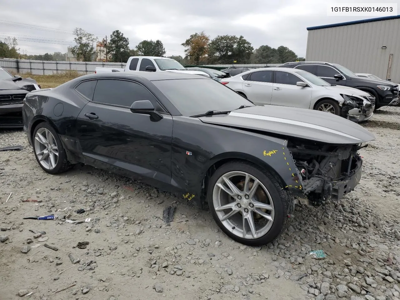 2019 Chevrolet Camaro Ls VIN: 1G1FB1RSXK0146013 Lot: 77664574