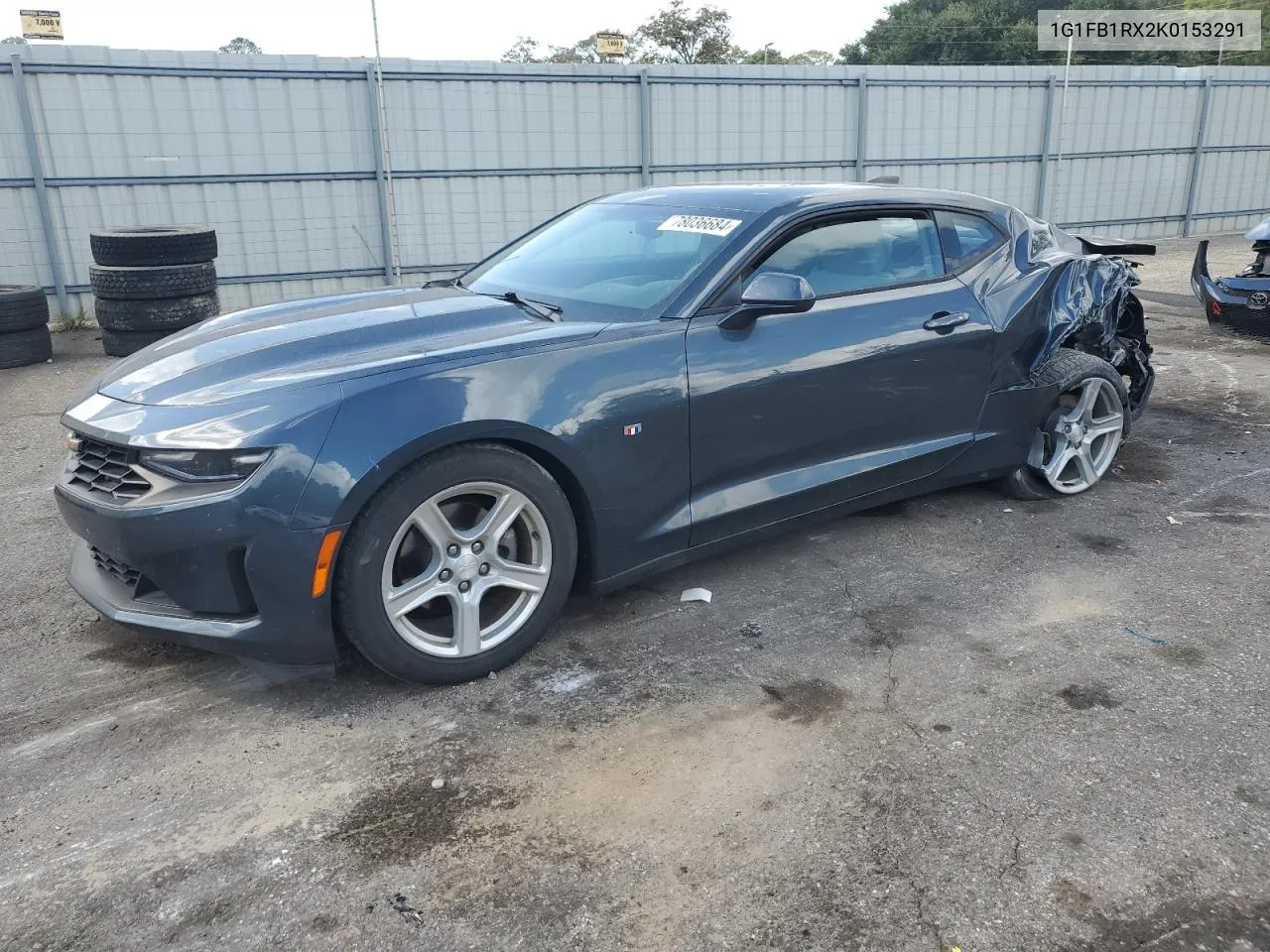 2019 Chevrolet Camaro Ls VIN: 1G1FB1RX2K0153291 Lot: 78036684