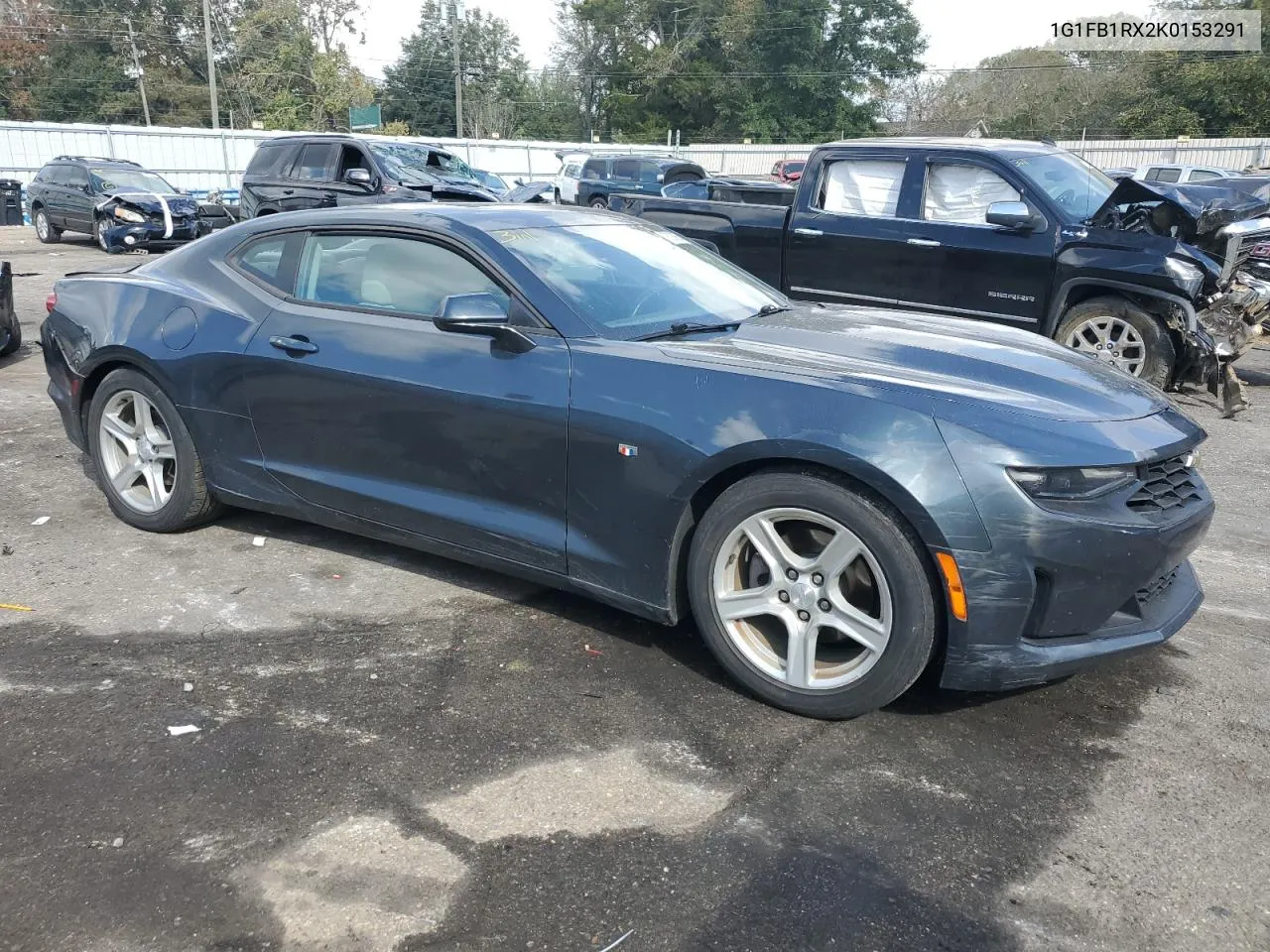 2019 Chevrolet Camaro Ls VIN: 1G1FB1RX2K0153291 Lot: 78036684