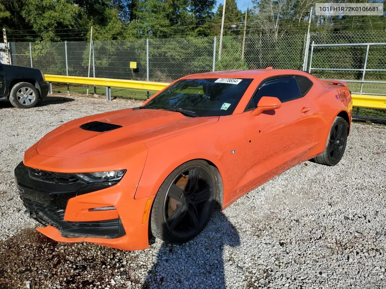 2019 Chevrolet Camaro Ss VIN: 1G1FH1R72K0106681 Lot: 78778854