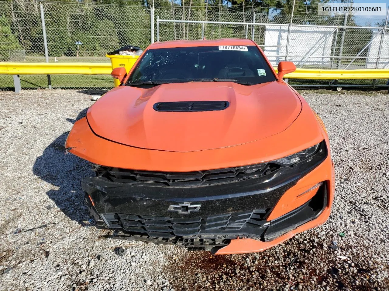 2019 Chevrolet Camaro Ss VIN: 1G1FH1R72K0106681 Lot: 78778854