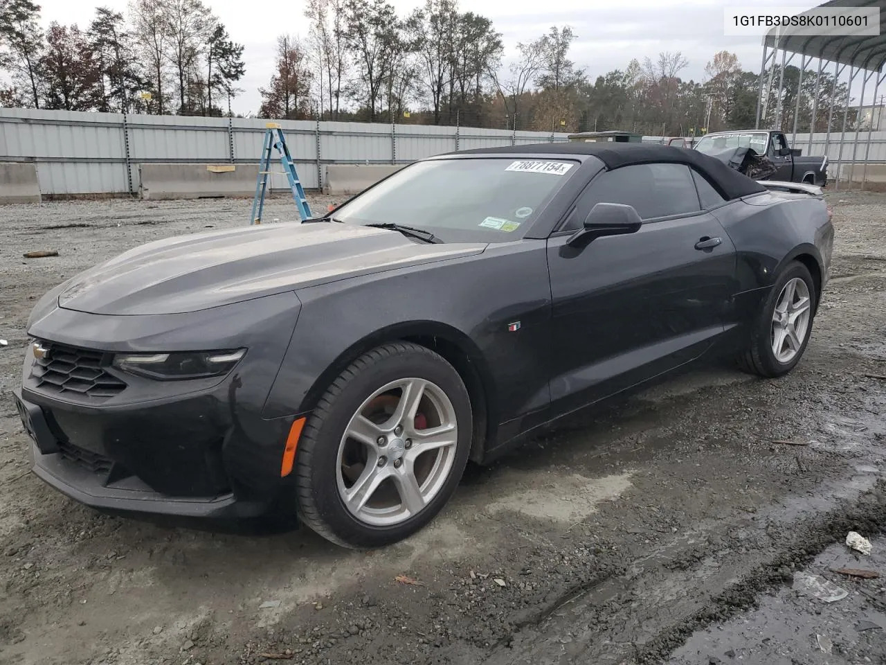 2019 Chevrolet Camaro Ls VIN: 1G1FB3DS8K0110601 Lot: 78877154