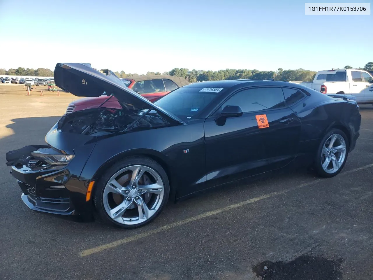 2019 Chevrolet Camaro Ss VIN: 1G1FH1R77K0153706 Lot: 79254364