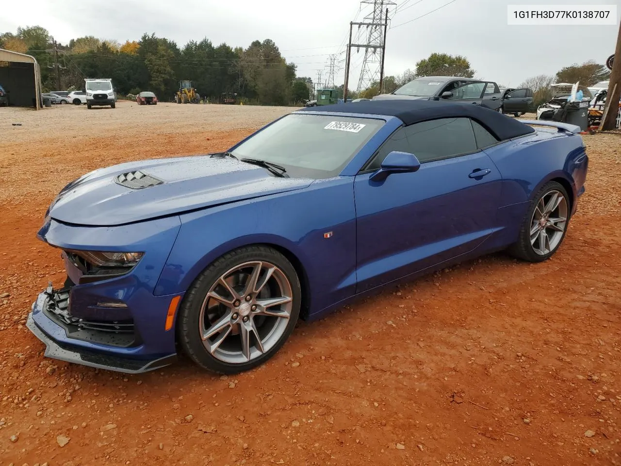 2019 Chevrolet Camaro Ss VIN: 1G1FH3D77K0138707 Lot: 79529784