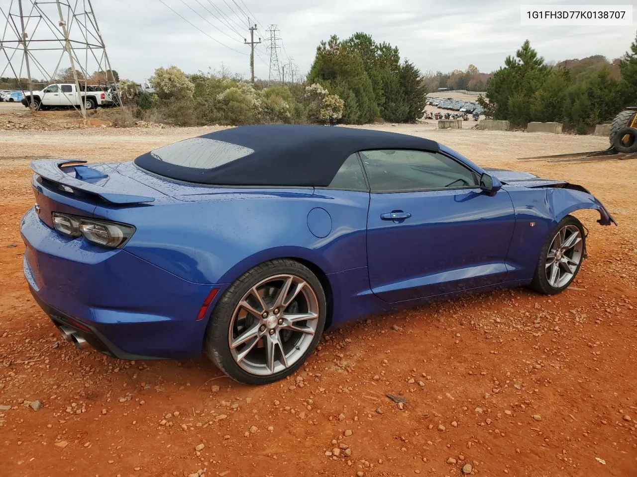 2019 Chevrolet Camaro Ss VIN: 1G1FH3D77K0138707 Lot: 79529784