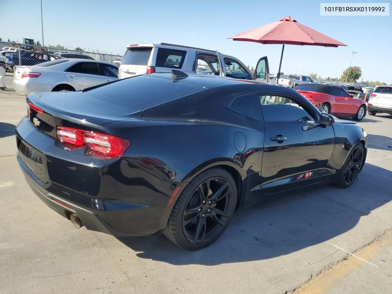 2019 Chevrolet Camaro Ls VIN: 1G1FB1RSXK0119992 Lot: 79741854