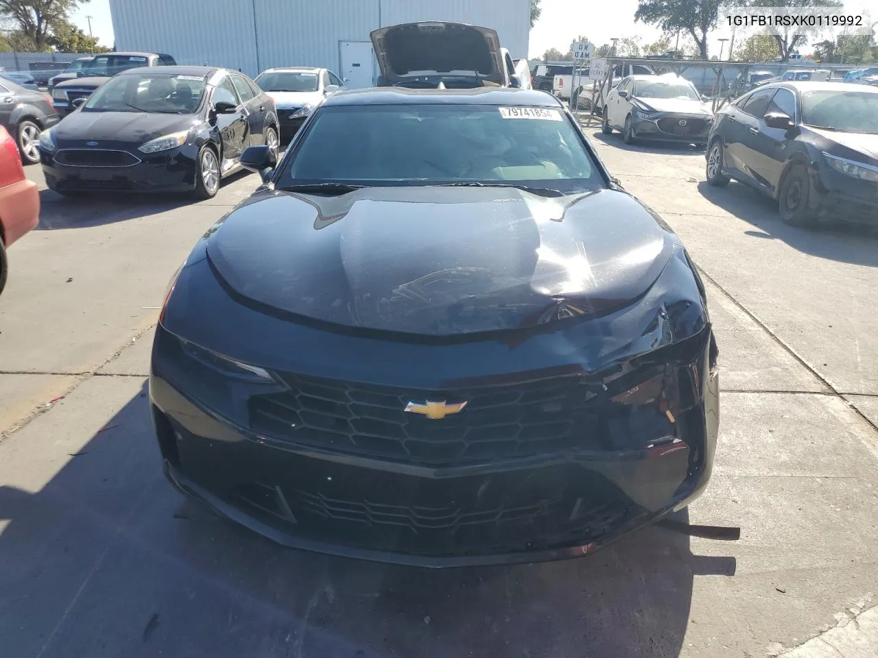 2019 Chevrolet Camaro Ls VIN: 1G1FB1RSXK0119992 Lot: 79741854