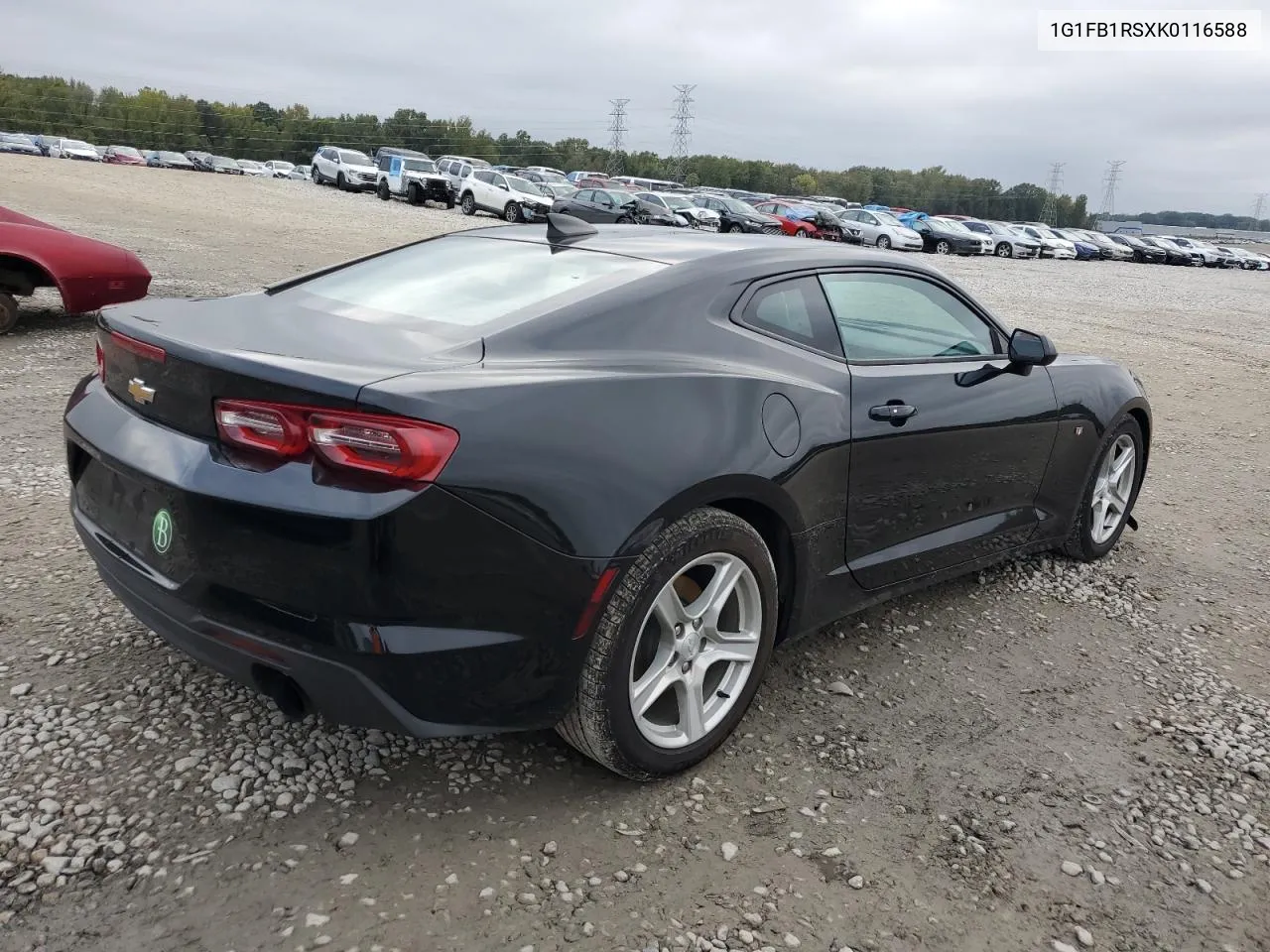 2019 Chevrolet Camaro Ls VIN: 1G1FB1RSXK0116588 Lot: 80093604