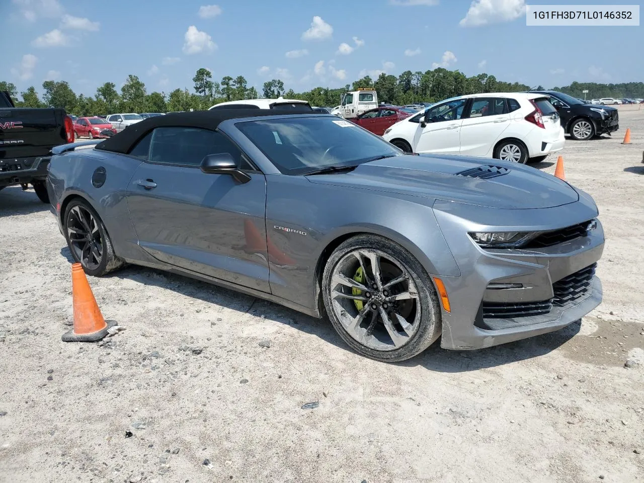 2020 Chevrolet Camaro Ss VIN: 1G1FH3D71L0146352 Lot: 62748134