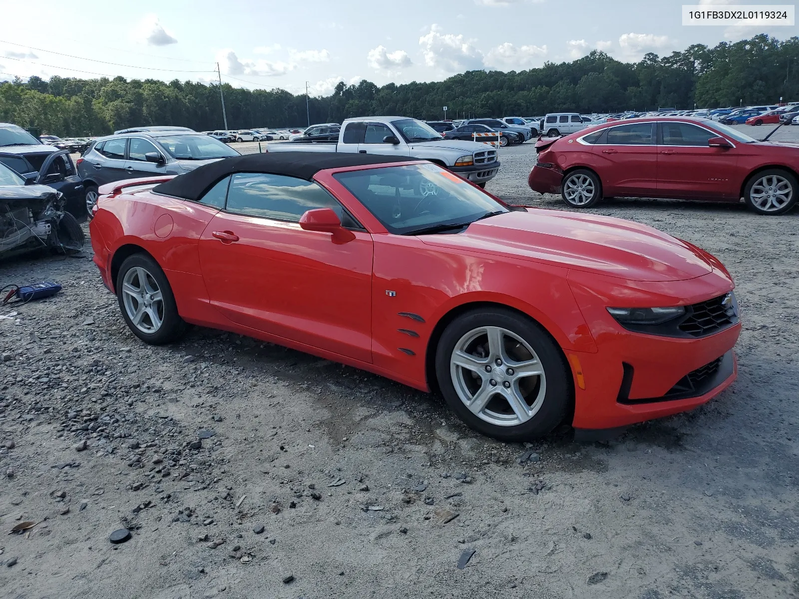 2020 Chevrolet Camaro Ls VIN: 1G1FB3DX2L0119324 Lot: 64581774