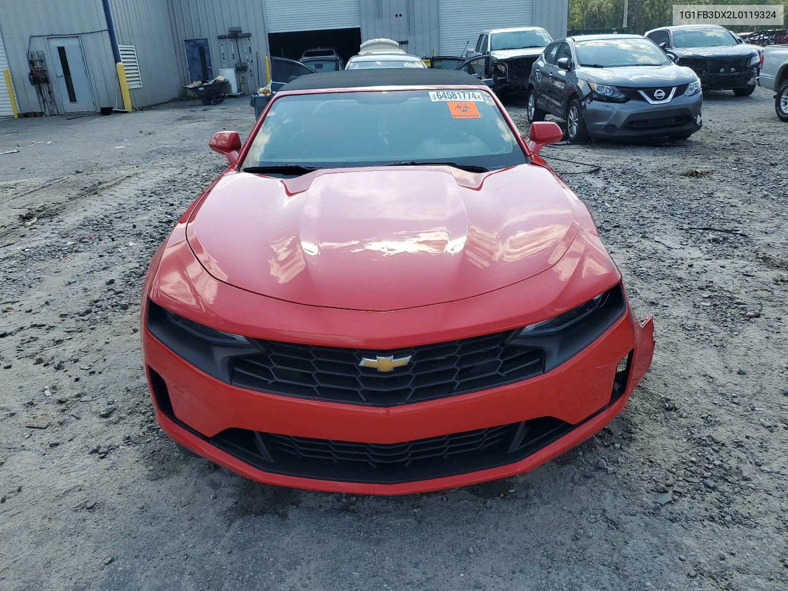 2020 Chevrolet Camaro Ls VIN: 1G1FB3DX2L0119324 Lot: 64581774