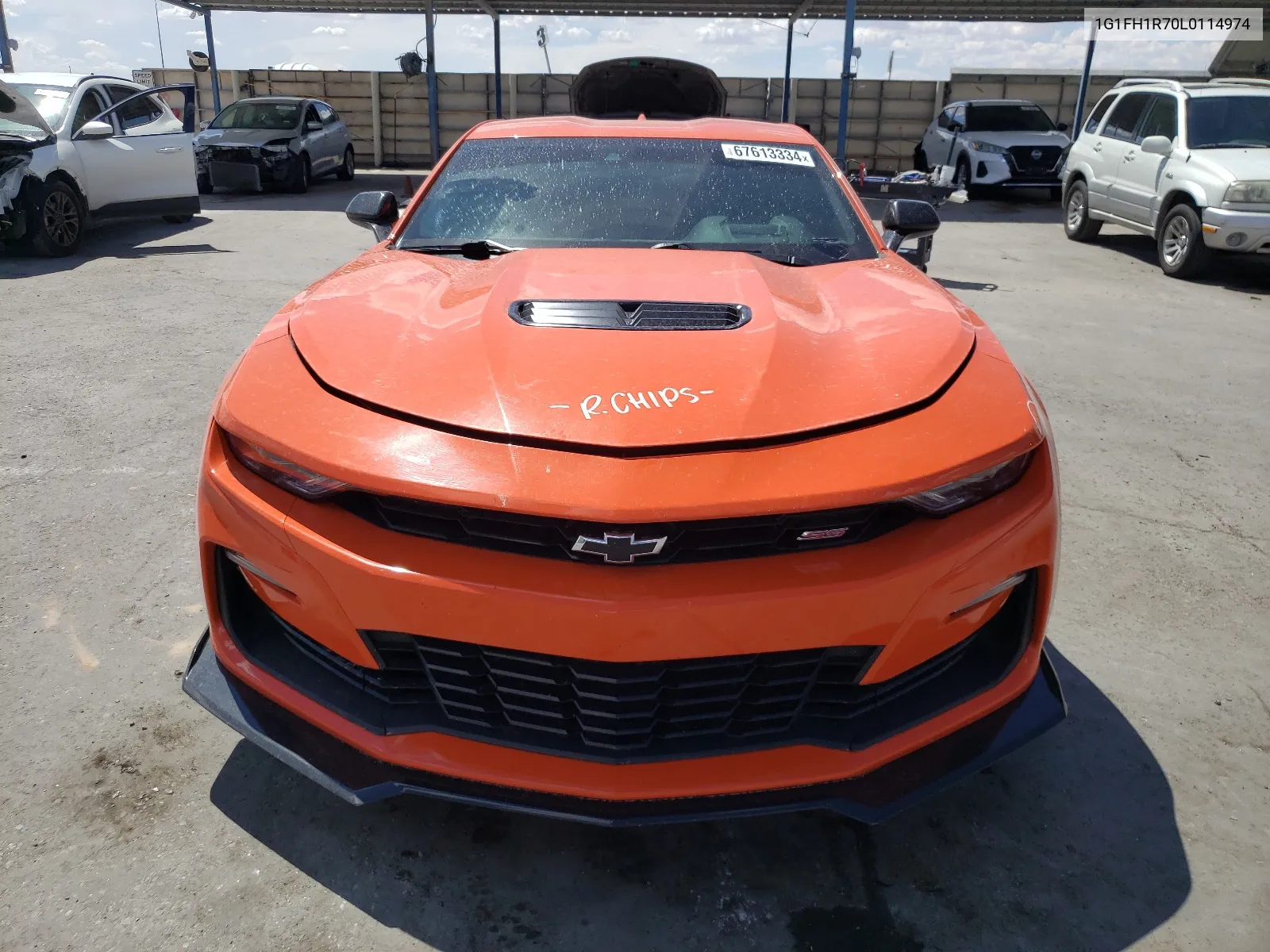 2020 Chevrolet Camaro Ss VIN: 1G1FH1R70L0114974 Lot: 67613334