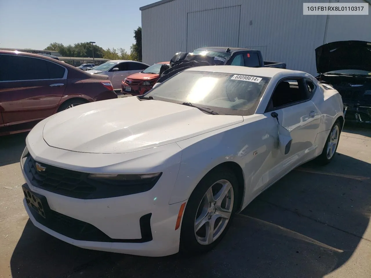 2020 Chevrolet Camaro Ls VIN: 1G1FB1RX8L0110317 Lot: 68098614