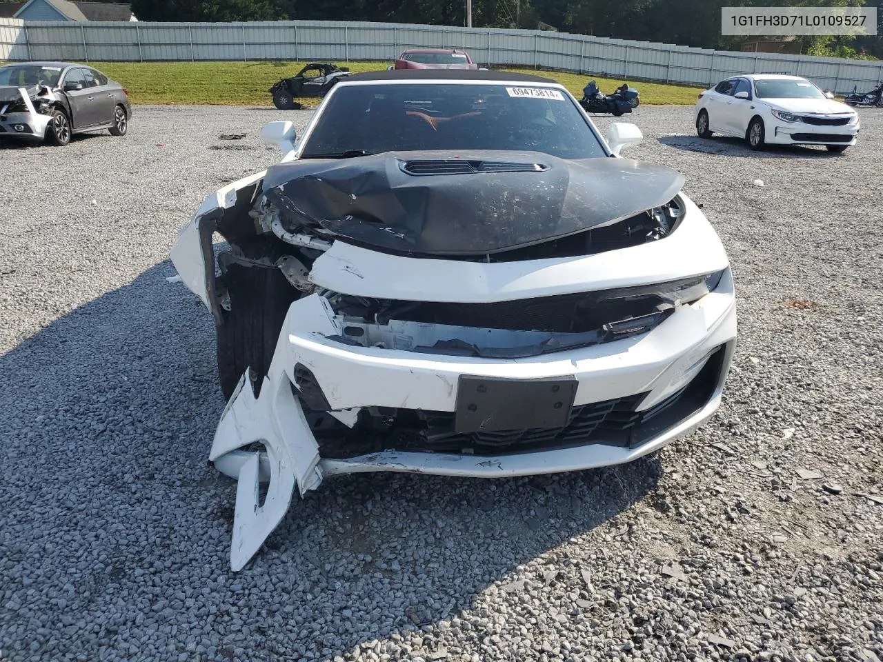 2020 Chevrolet Camaro Ss VIN: 1G1FH3D71L0109527 Lot: 69473814