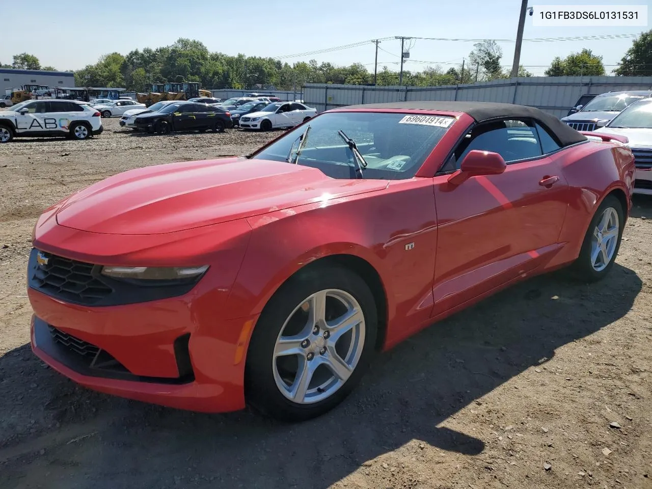 2020 Chevrolet Camaro Ls VIN: 1G1FB3DS6L0131531 Lot: 69604914