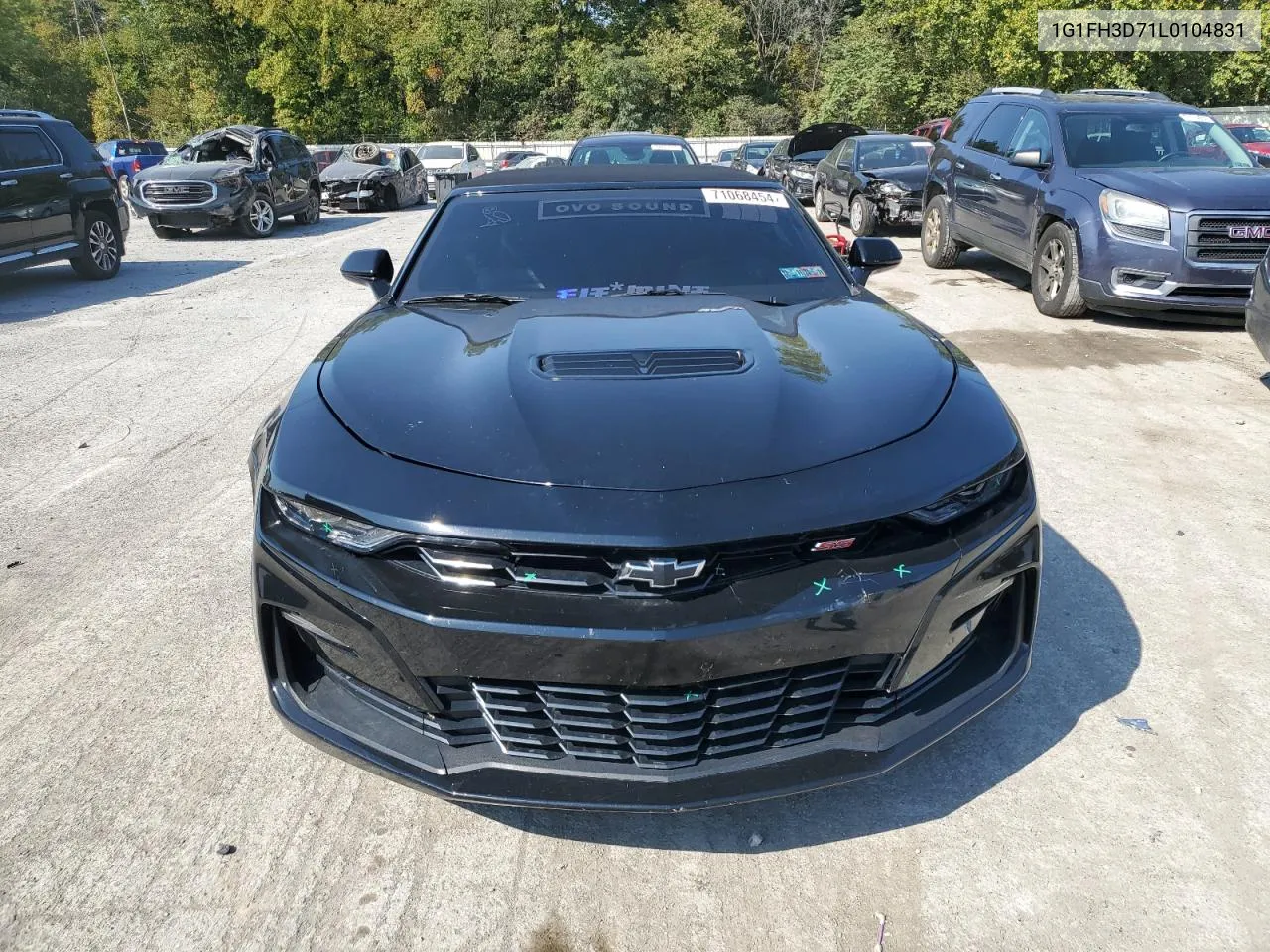 2020 Chevrolet Camaro Ss VIN: 1G1FH3D71L0104831 Lot: 71068454