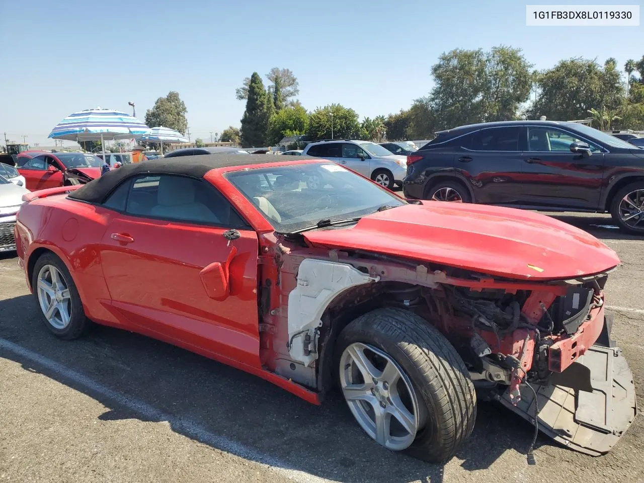 2020 Chevrolet Camaro Ls VIN: 1G1FB3DX8L0119330 Lot: 71307734