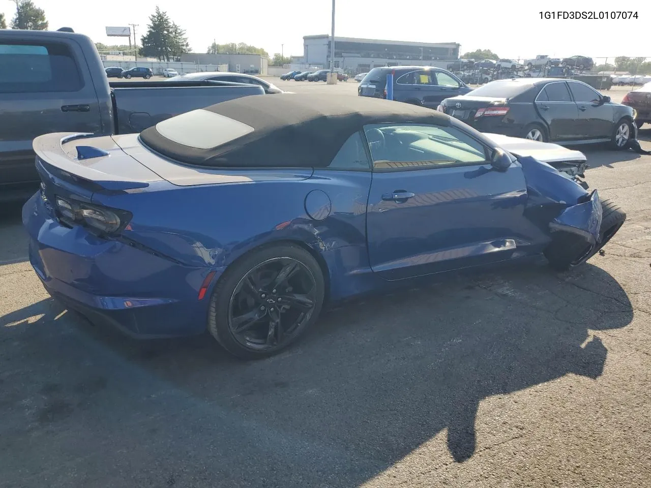 2020 Chevrolet Camaro Lt VIN: 1G1FD3DS2L0107074 Lot: 71386114