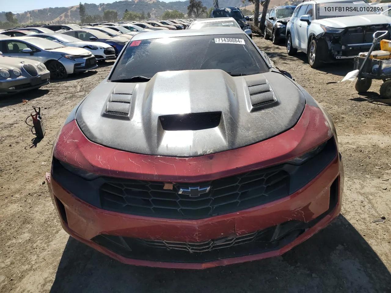 2020 Chevrolet Camaro Ls VIN: 1G1FB1RS4L0102896 Lot: 71430084