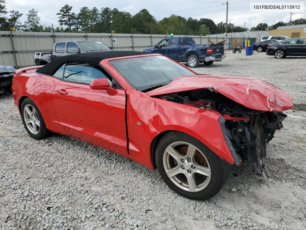 2020 Chevrolet Camaro Ls VIN: 1G1FB3DS4L0115912 Lot: 72194984