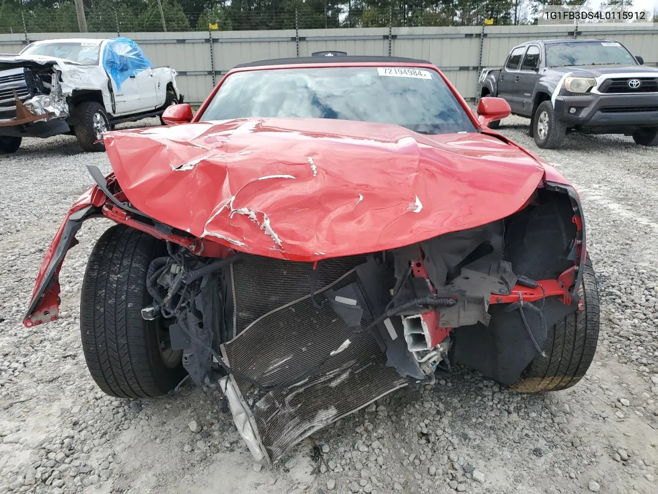 2020 Chevrolet Camaro Ls VIN: 1G1FB3DS4L0115912 Lot: 72194984