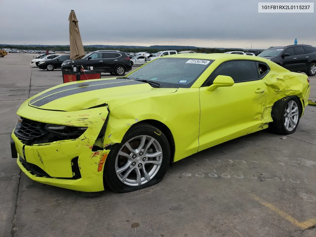 2020 Chevrolet Camaro Ls VIN: 1G1FB1RX2L0115237 Lot: 73134794