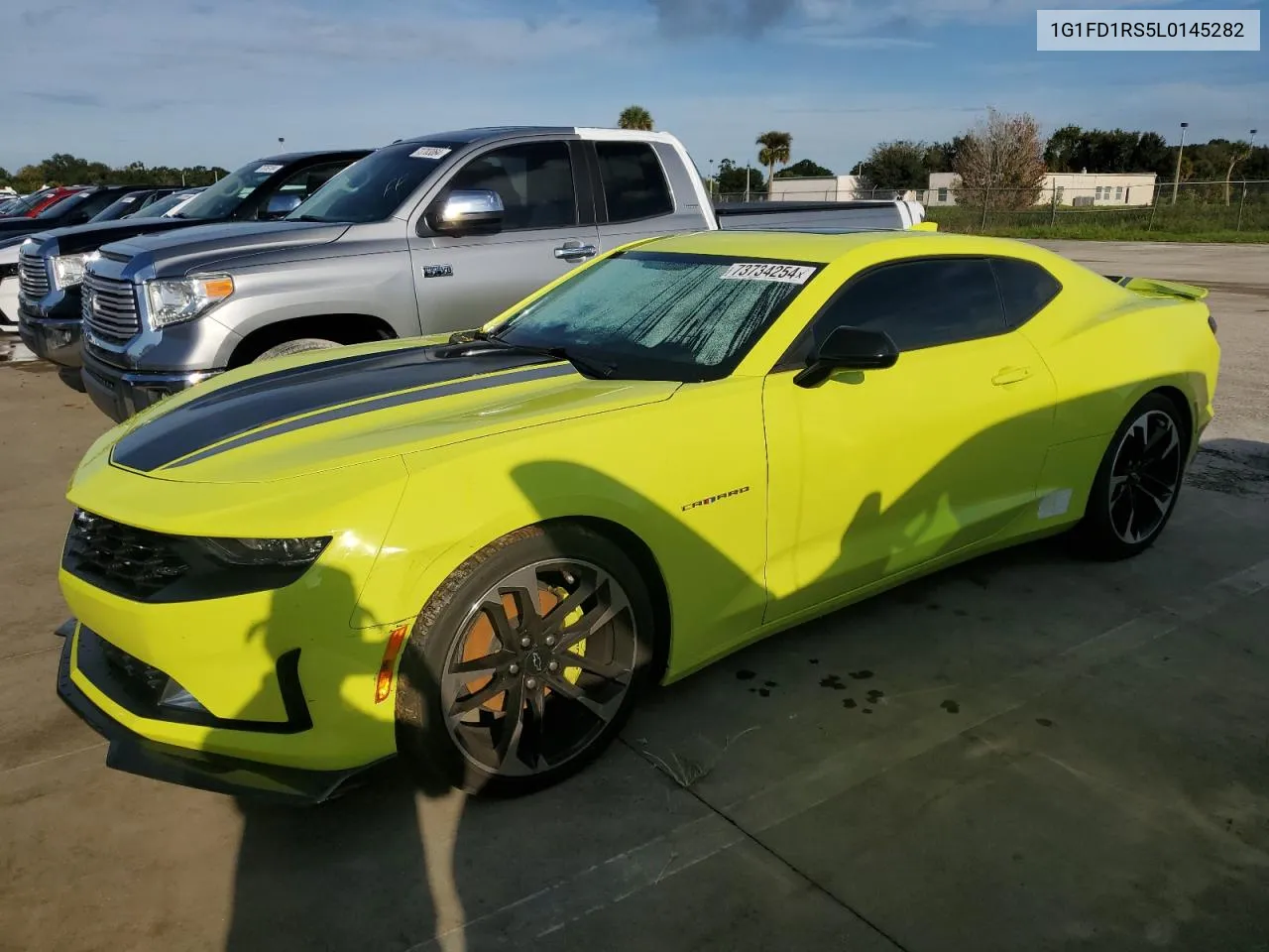 2020 Chevrolet Camaro Lt VIN: 1G1FD1RS5L0145282 Lot: 73734254