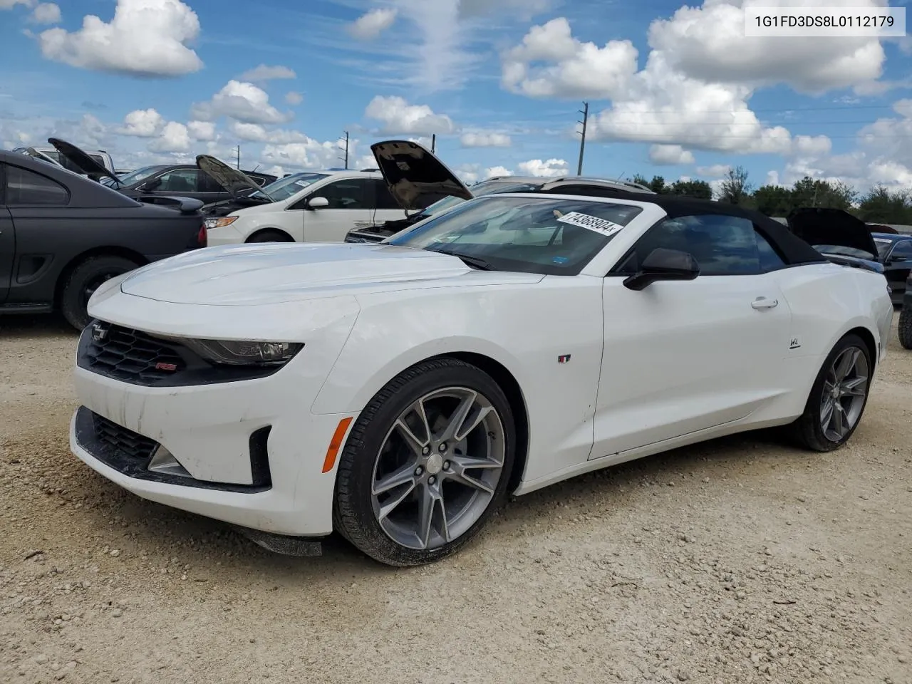 2020 Chevrolet Camaro Lt VIN: 1G1FD3DS8L0112179 Lot: 74368904