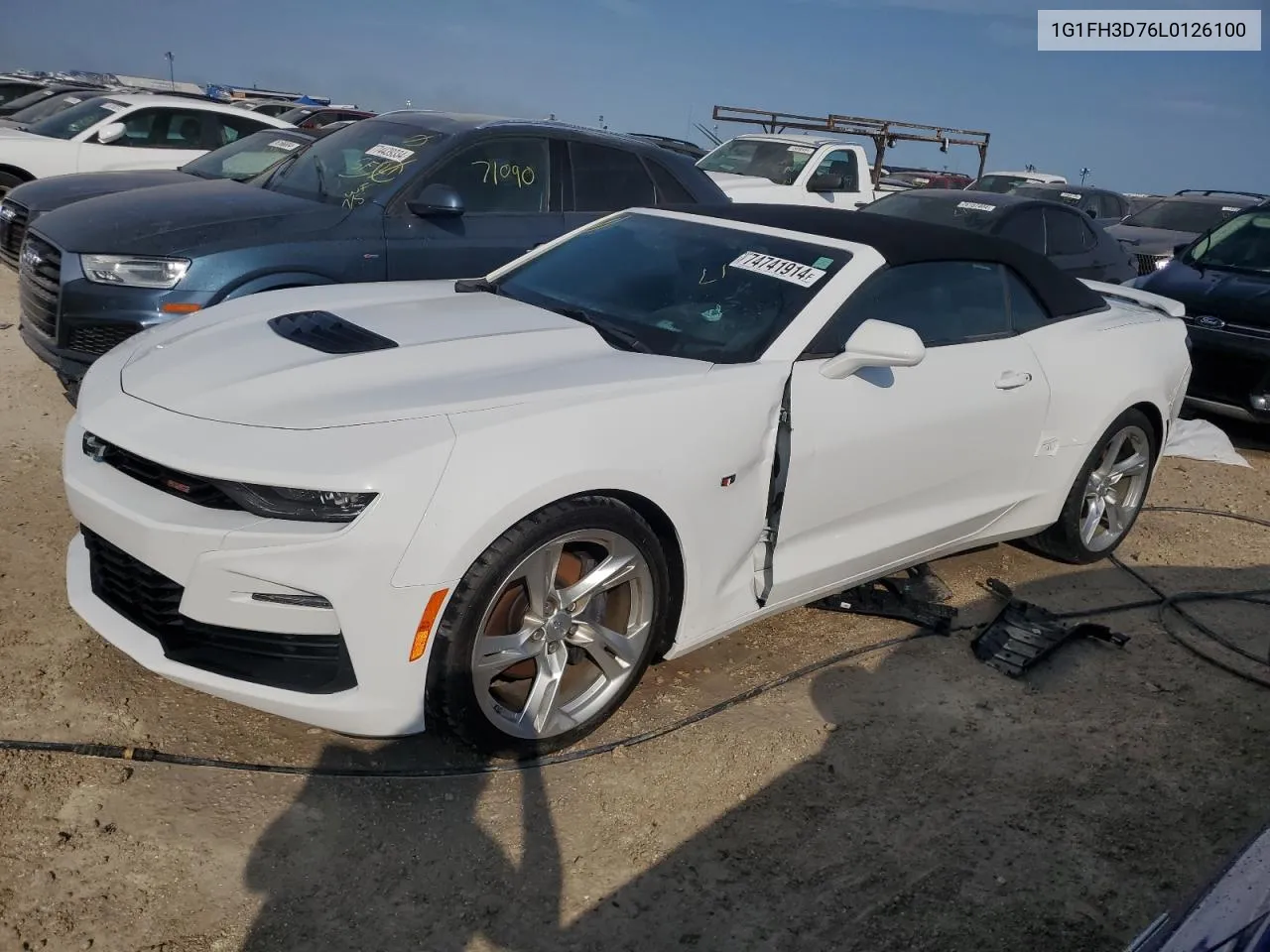 2020 Chevrolet Camaro Ss VIN: 1G1FH3D76L0126100 Lot: 74741914