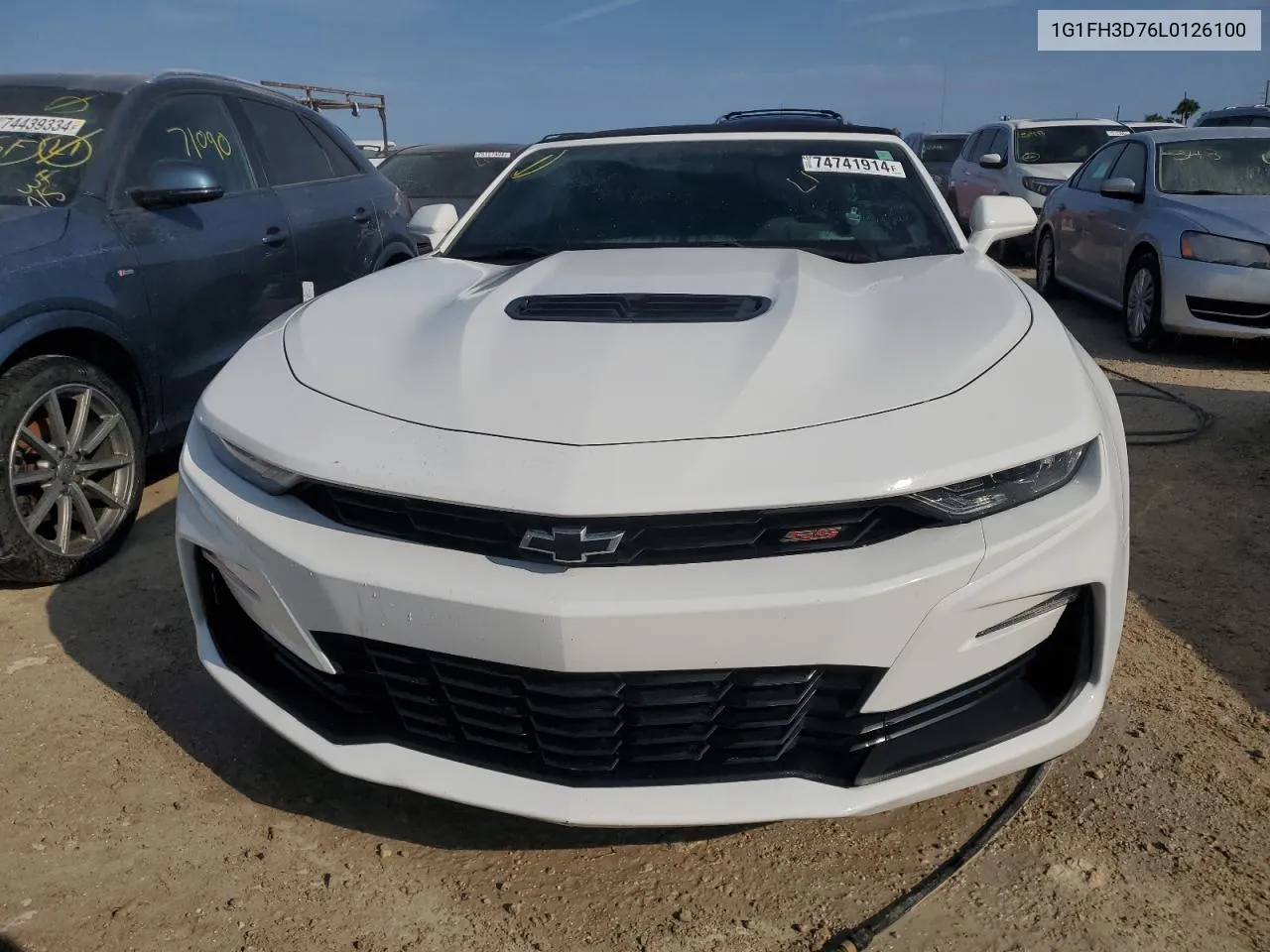 2020 Chevrolet Camaro Ss VIN: 1G1FH3D76L0126100 Lot: 74741914