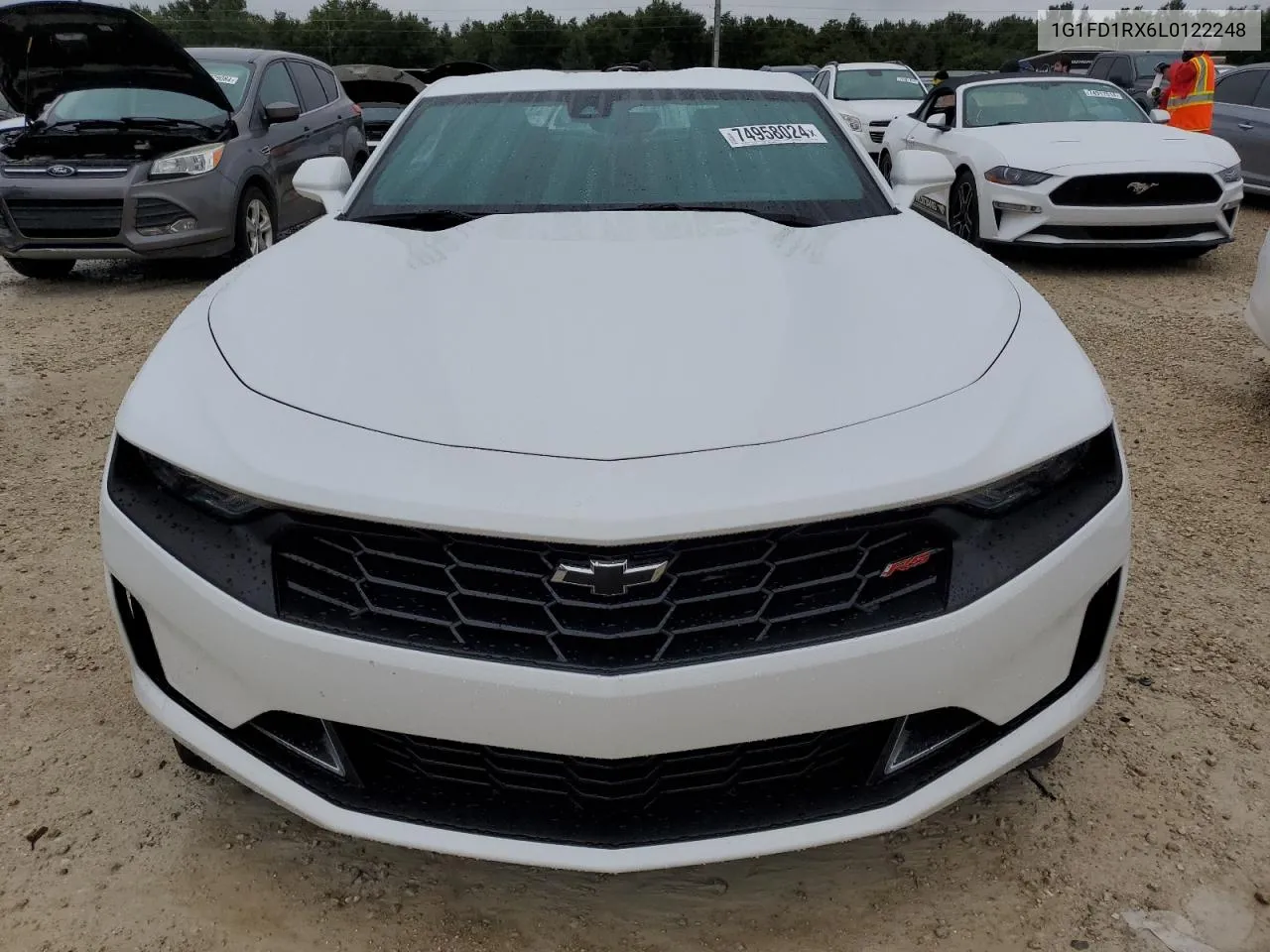 2020 Chevrolet Camaro Lt VIN: 1G1FD1RX6L0122248 Lot: 74958024