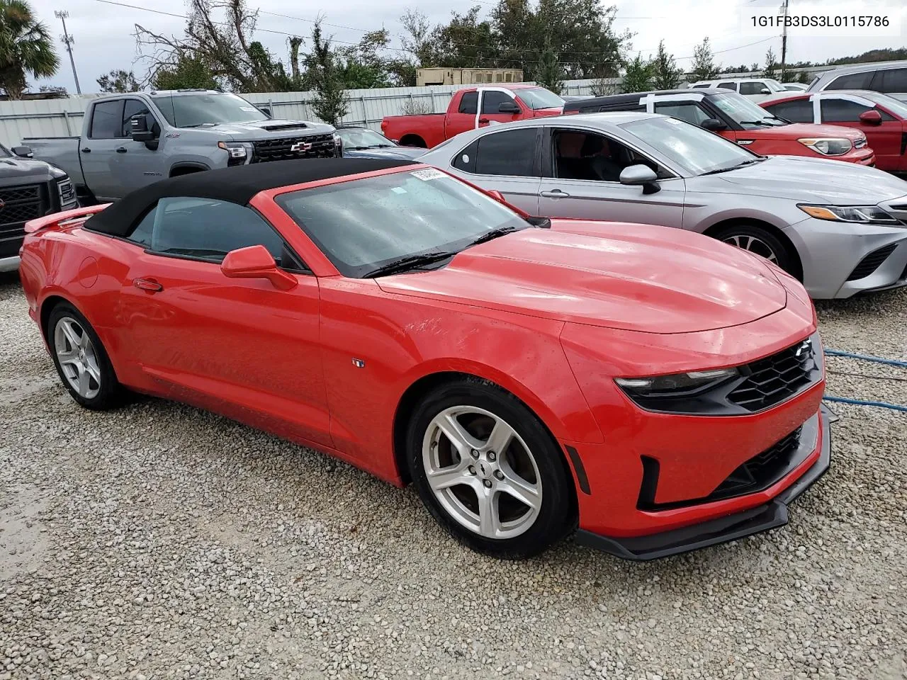 2020 Chevrolet Camaro Ls VIN: 1G1FB3DS3L0115786 Lot: 75048444