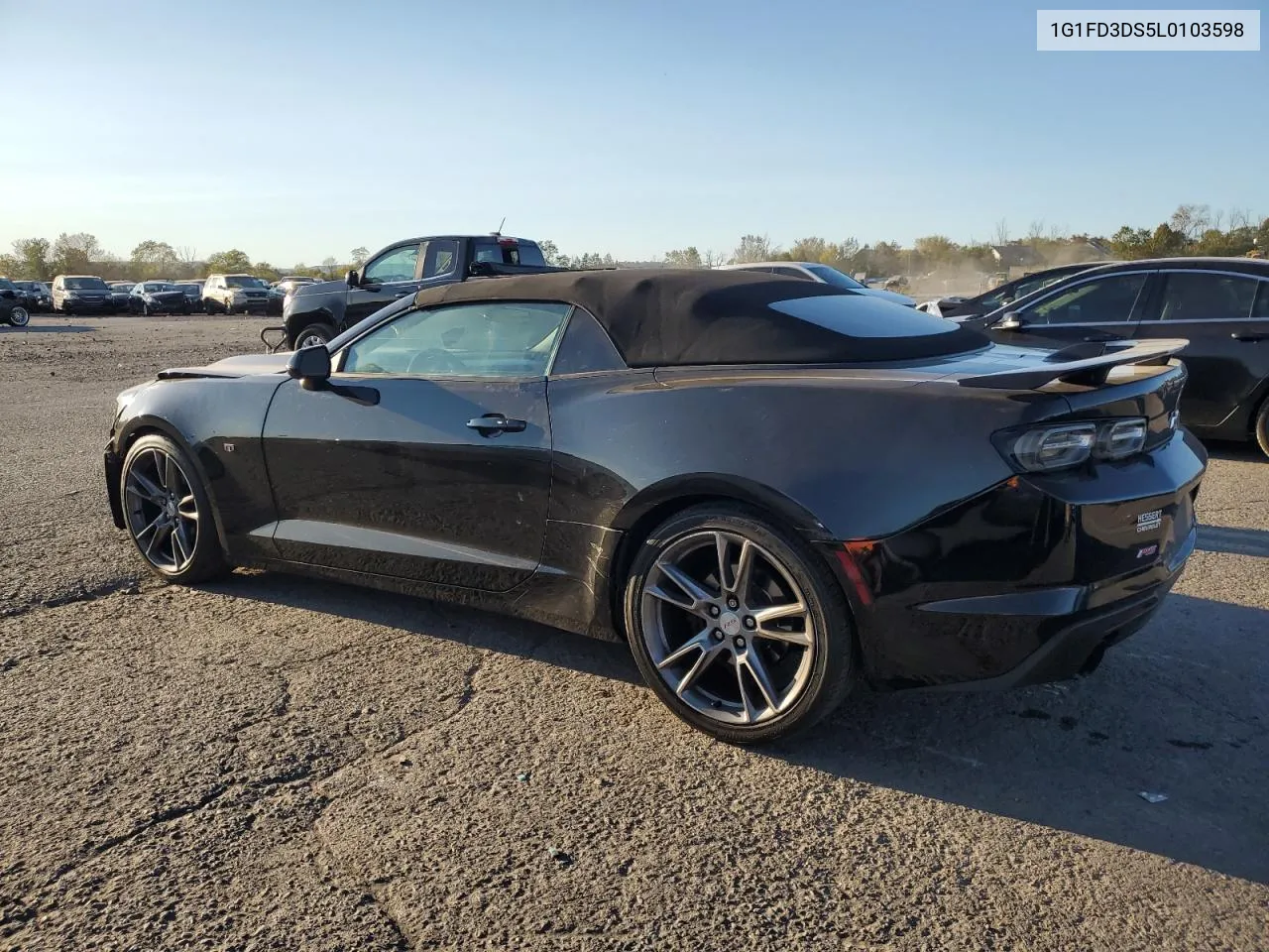 2020 Chevrolet Camaro Lt VIN: 1G1FD3DS5L0103598 Lot: 75128134