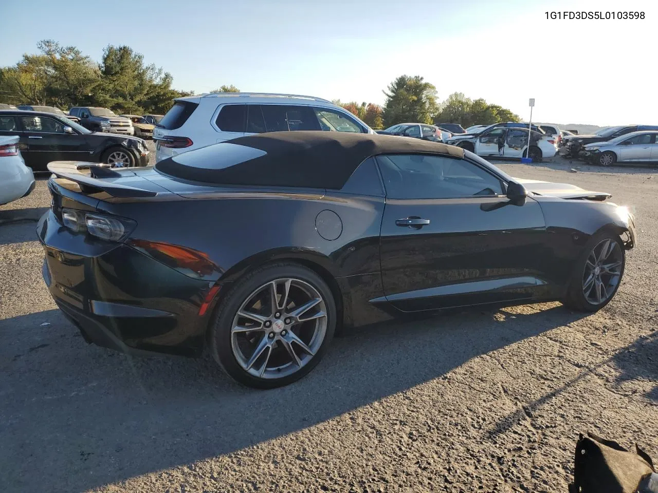 2020 Chevrolet Camaro Lt VIN: 1G1FD3DS5L0103598 Lot: 75128134