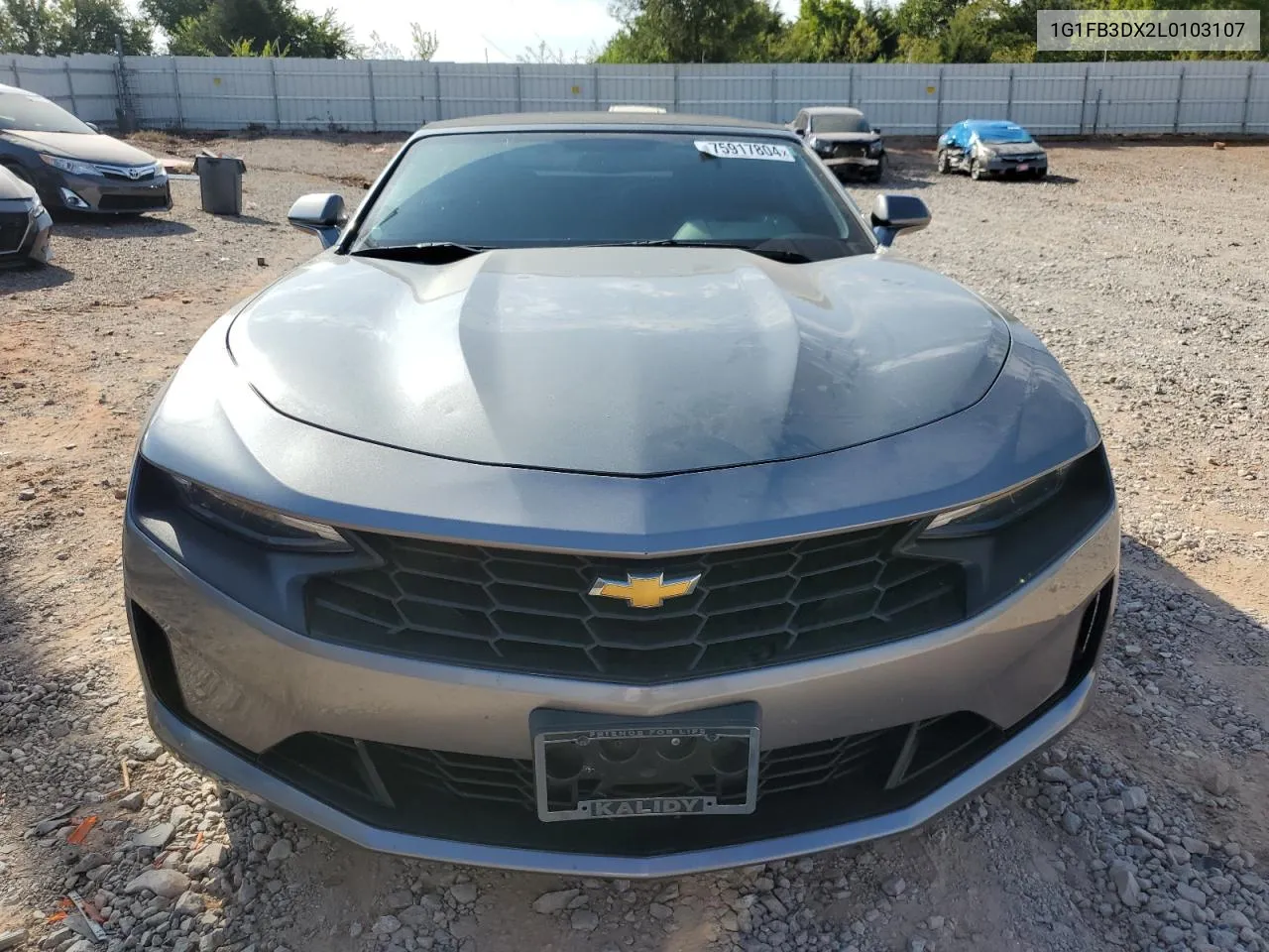 2020 Chevrolet Camaro Ls VIN: 1G1FB3DX2L0103107 Lot: 75917804