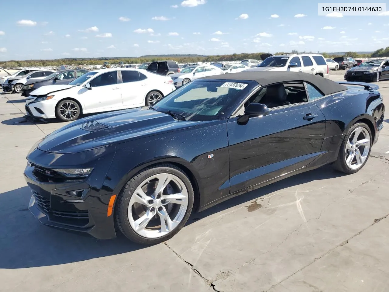 2020 Chevrolet Camaro Ss VIN: 1G1FH3D74L0144630 Lot: 77457054