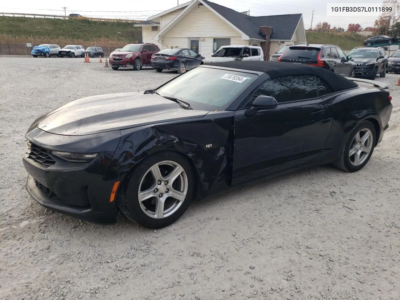 2020 Chevrolet Camaro Ls VIN: 1G1FB3DS7L0111899 Lot: 77679354