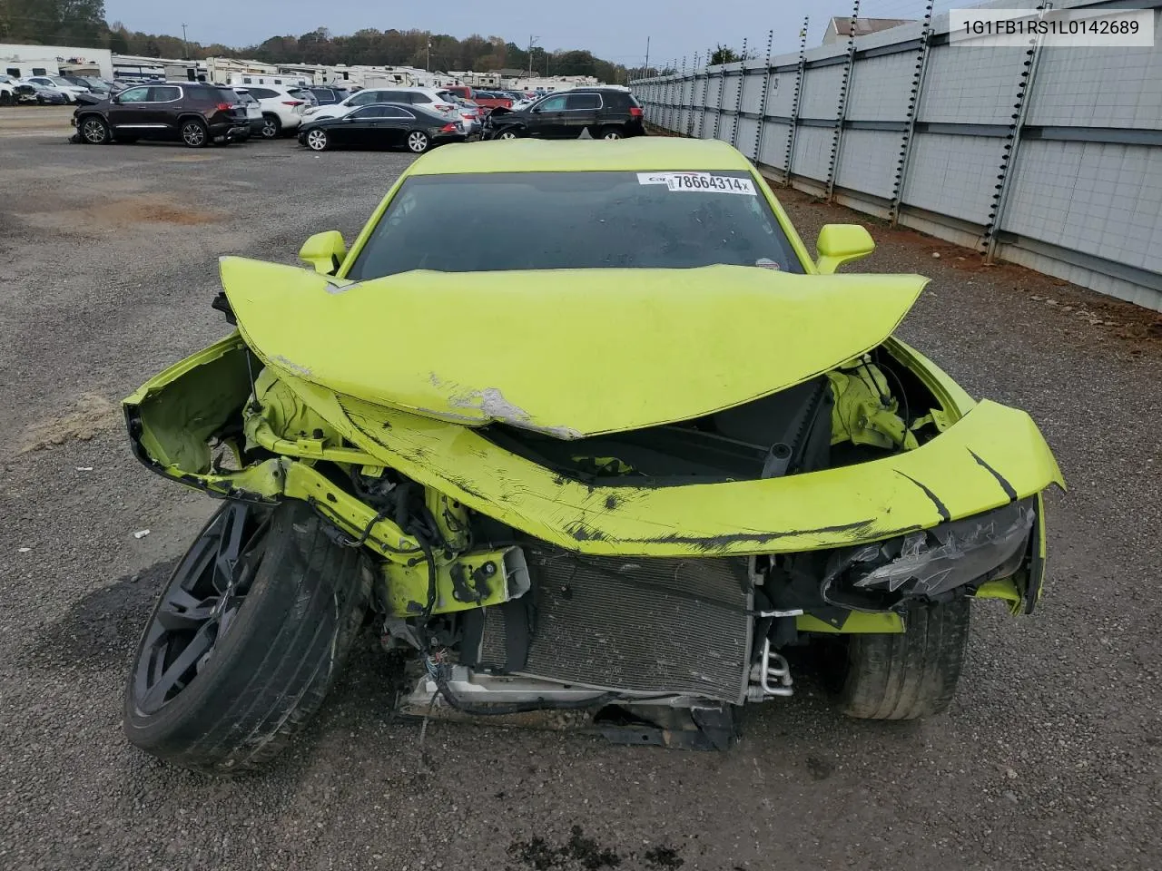 2020 Chevrolet Camaro Ls VIN: 1G1FB1RS1L0142689 Lot: 78664314