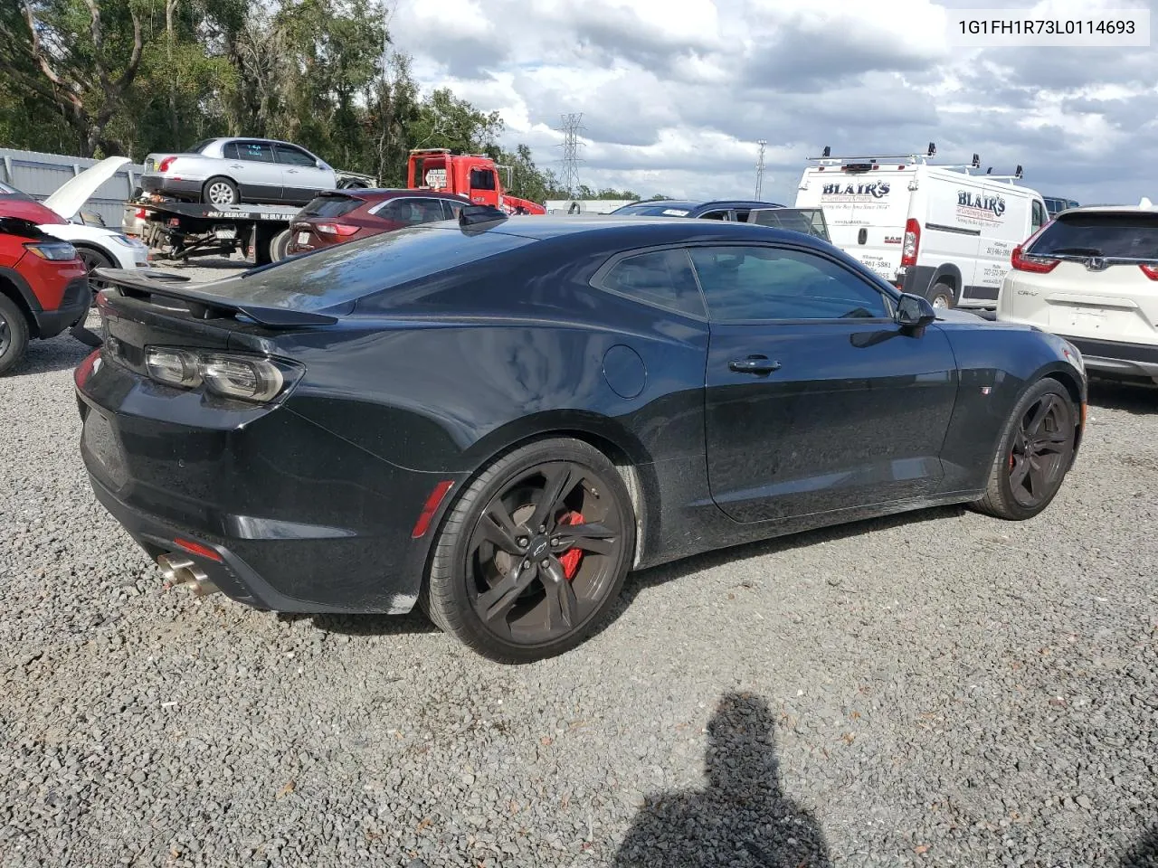 2020 Chevrolet Camaro Ss VIN: 1G1FH1R73L0114693 Lot: 79170044