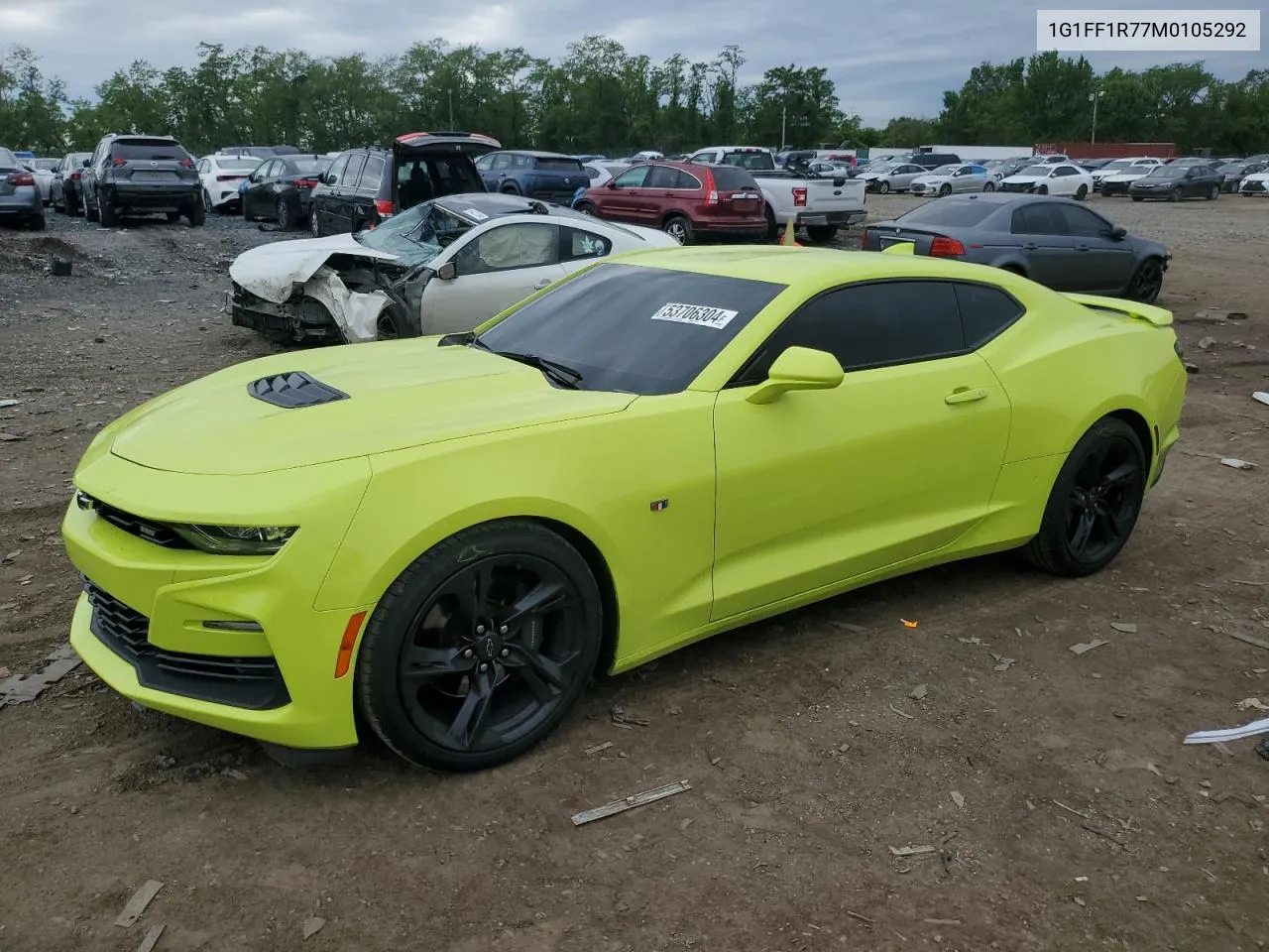 2021 Chevrolet Camaro Lz VIN: 1G1FF1R77M0105292 Lot: 53706304