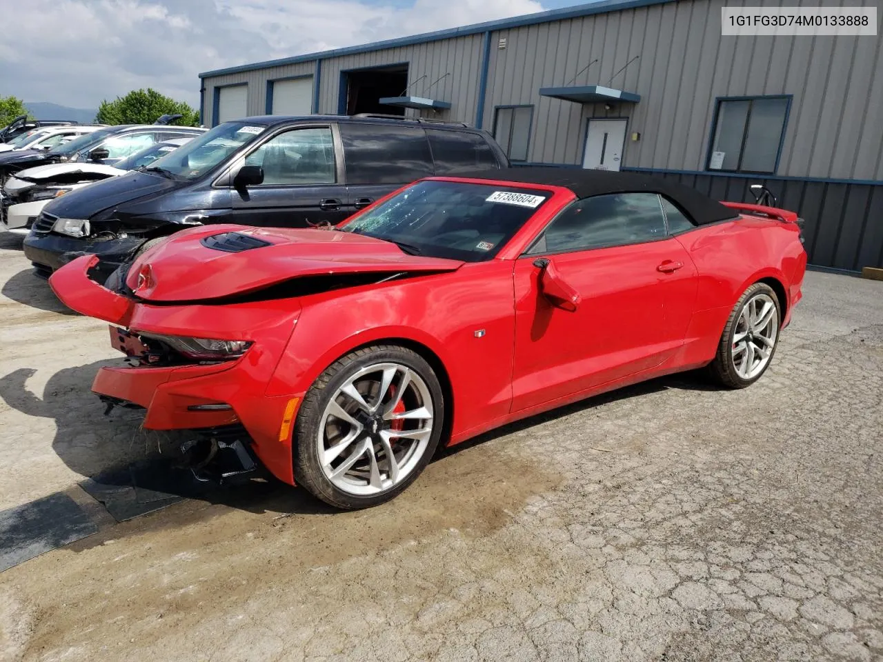 2021 Chevrolet Camaro Ss VIN: 1G1FG3D74M0133888 Lot: 57388604