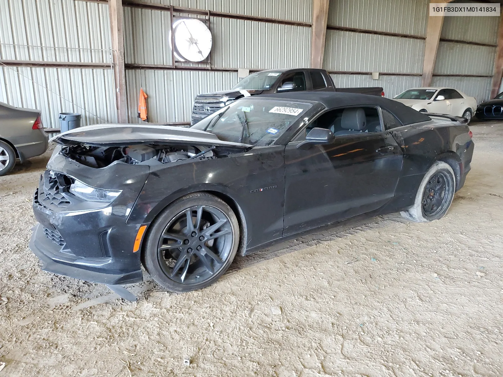 2021 Chevrolet Camaro Ls VIN: 1G1FB3DX1M0141834 Lot: 66292954