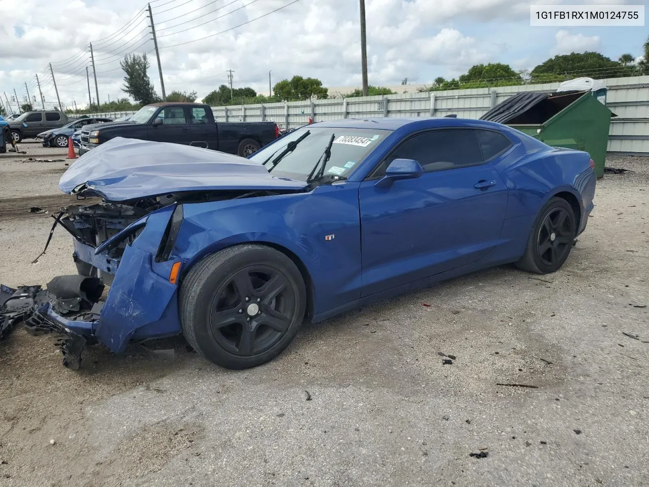 2021 Chevrolet Camaro Ls VIN: 1G1FB1RX1M0124755 Lot: 70383454