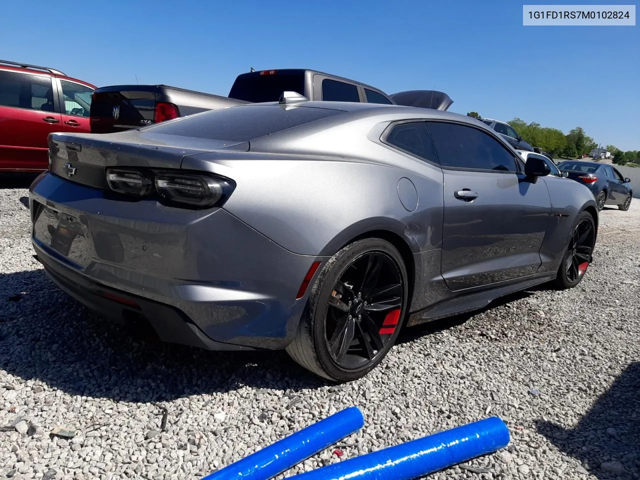 2021 Chevrolet Camaro Lt VIN: 1G1FD1RS7M0102824 Lot: 70808834