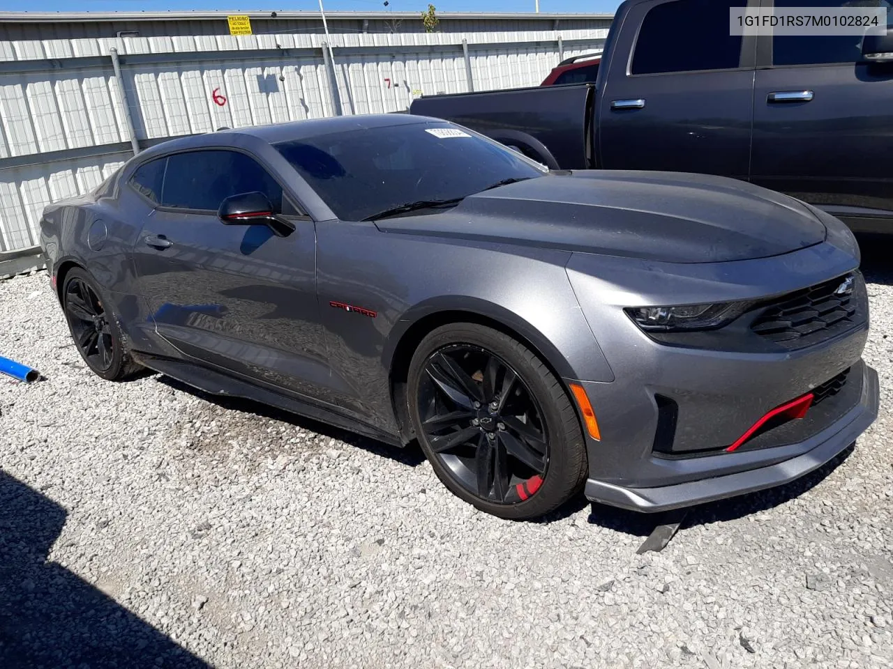 2021 Chevrolet Camaro Lt VIN: 1G1FD1RS7M0102824 Lot: 70808834