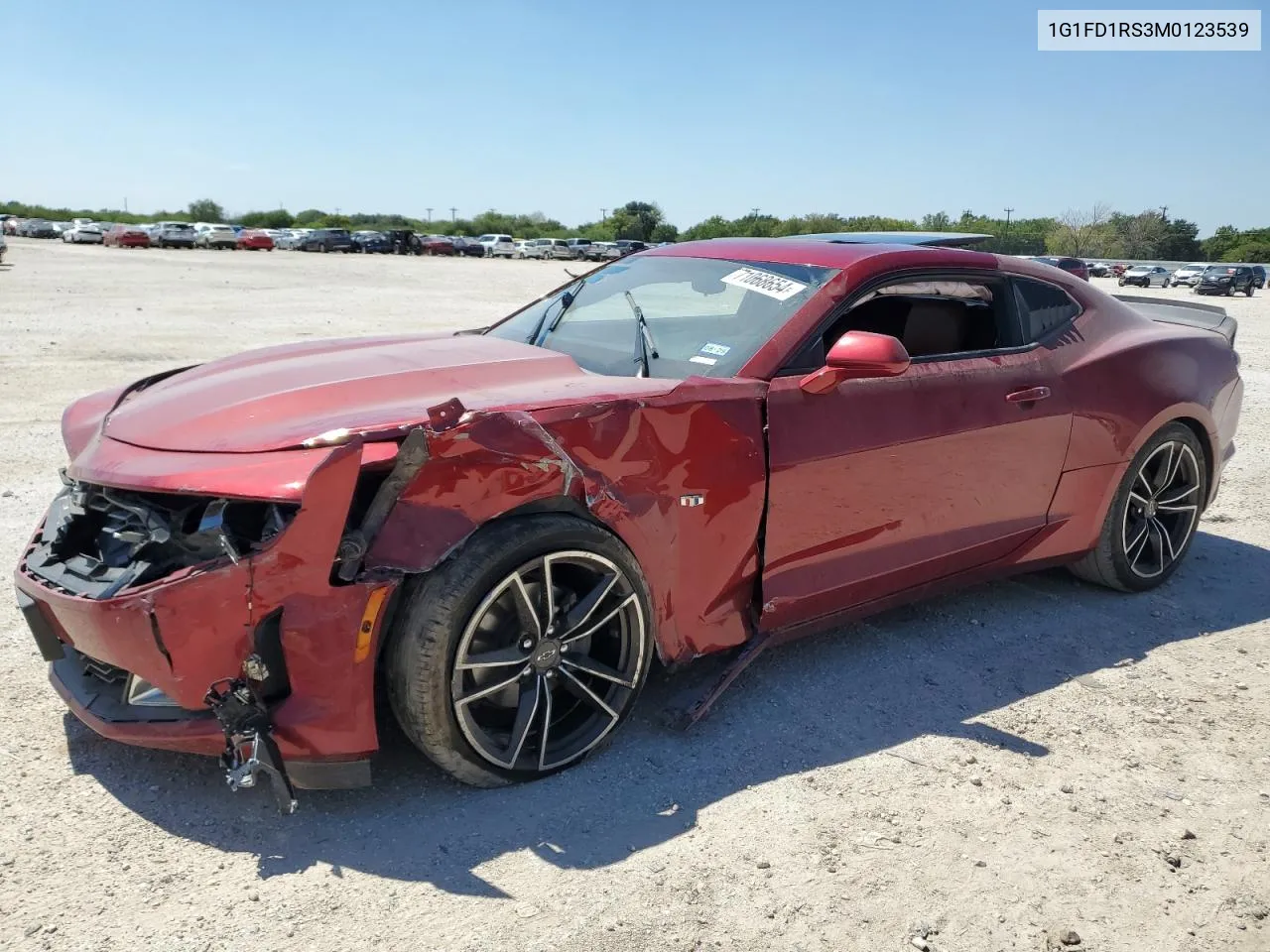 2021 Chevrolet Camaro Lt VIN: 1G1FD1RS3M0123539 Lot: 71068654