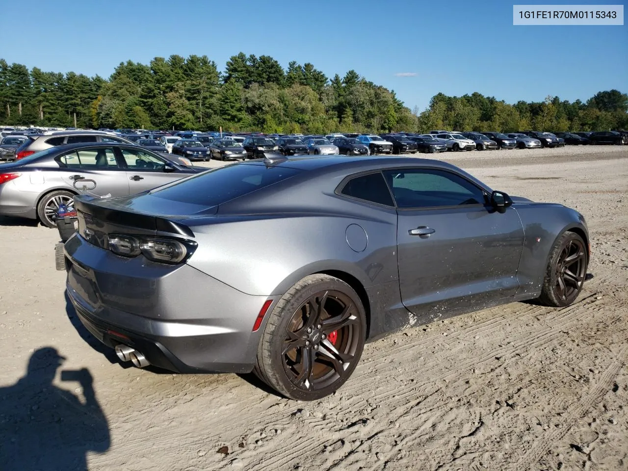 2021 Chevrolet Camaro Lz VIN: 1G1FE1R70M0115343 Lot: 71082244