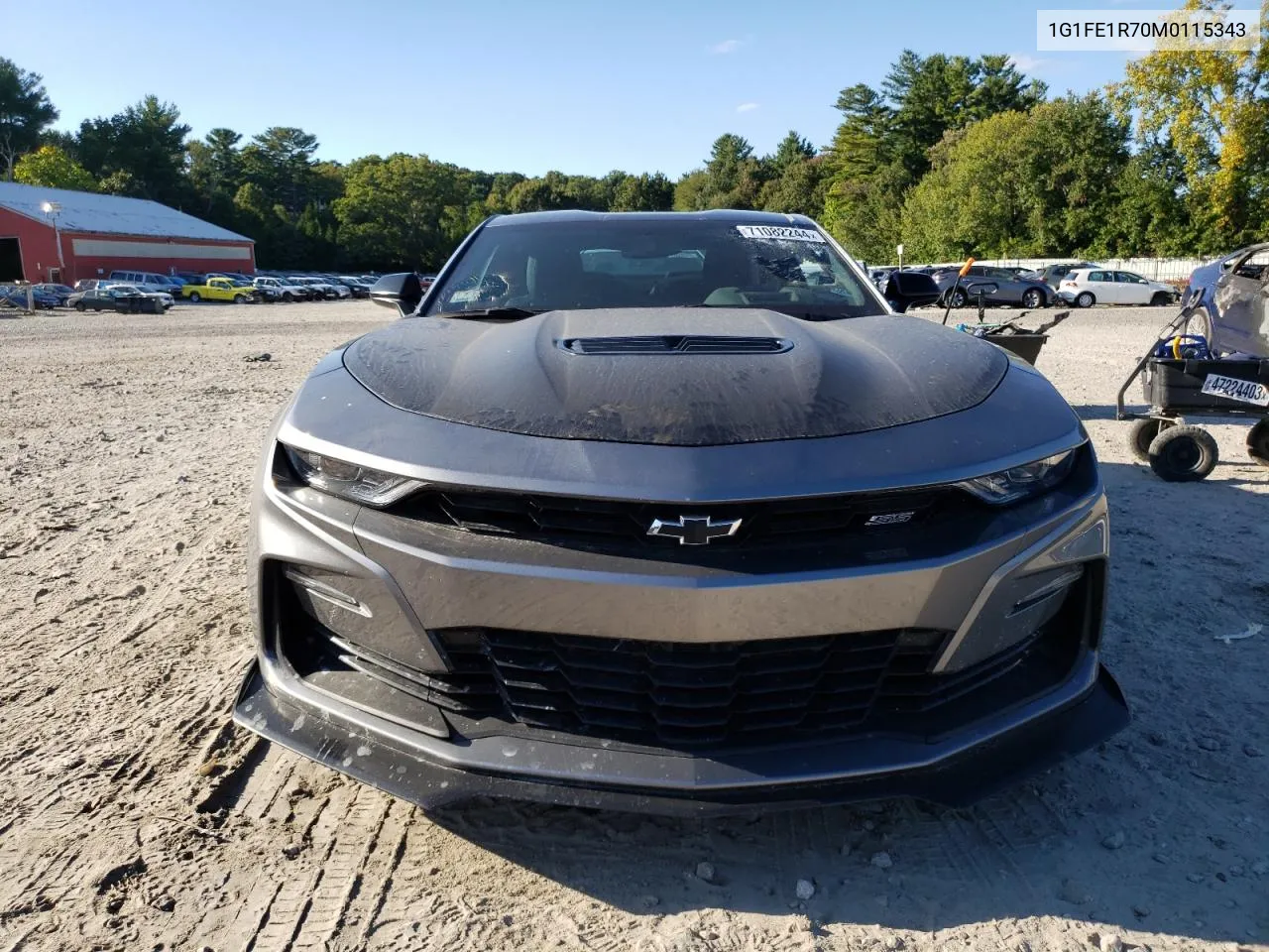 2021 Chevrolet Camaro Lz VIN: 1G1FE1R70M0115343 Lot: 71082244