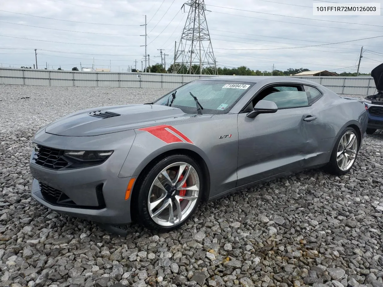 2021 Chevrolet Camaro Lz VIN: 1G1FF1R72M0126003 Lot: 71869474